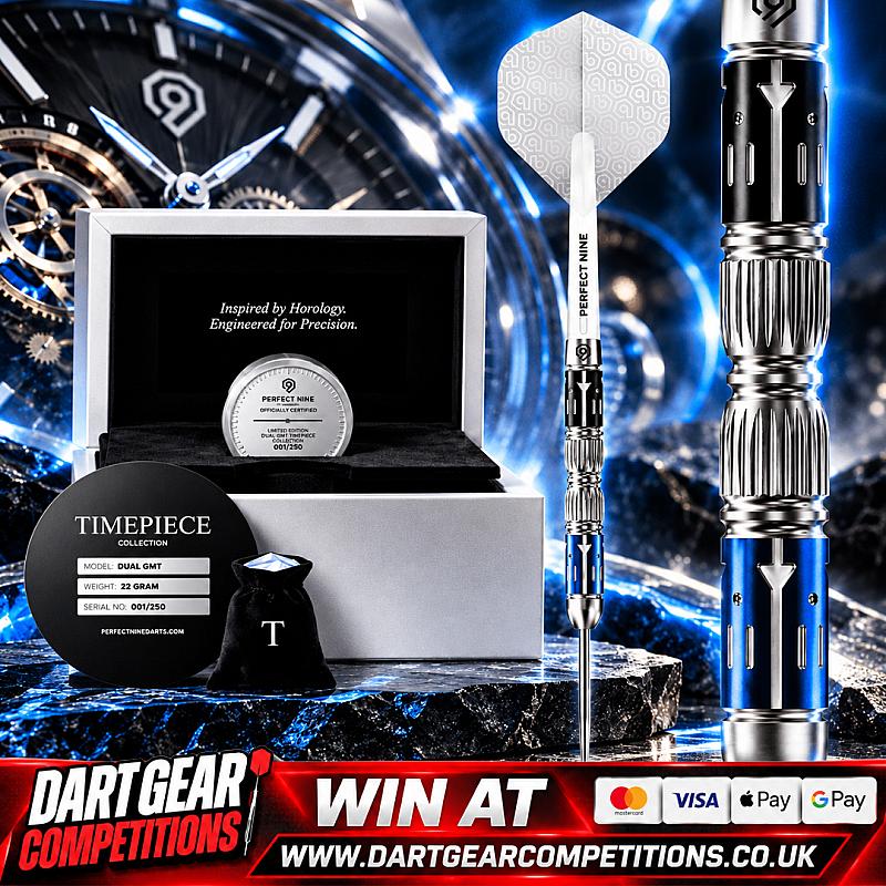 Perfect Nine The Timepiece Collection Dual GMT Limited Edition 90% - Steel Tip Darts