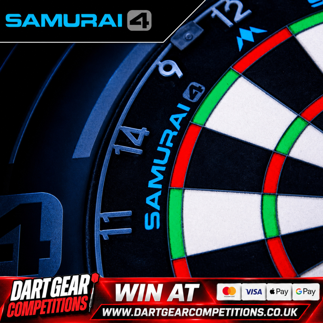 WIN A MISSION SAMURAI 4 DARTBOARD - Graphite Grey