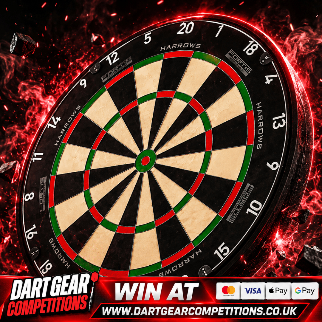 WIN A HARROWS FORTIS DARTBOARD