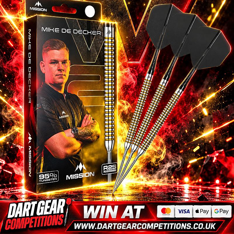 WIN Mike De Decker V2 R2.5 95% Tungsten Steel Tip Darts
