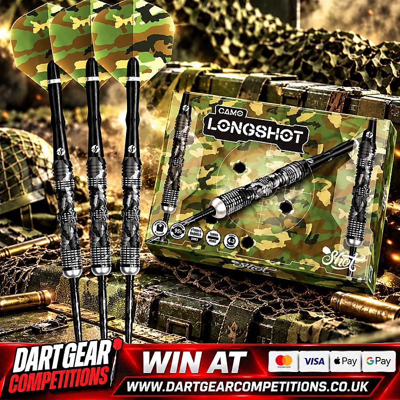WIN Shot Camo Longshot TP 95% Tungsten Darts