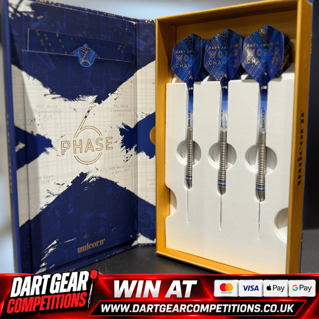 WIN GARY ANDERSON PHASE 6 WORLD CHAMPION DARTS