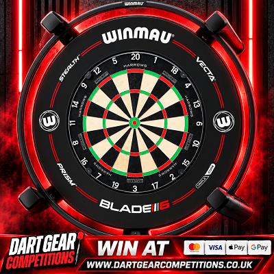 WINMAU AUTO X + WINMAU BLADE 6 SURROUND + HARROWS FORTIS BOARD BUNDLE 