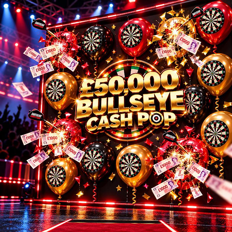 WIN AT THE £50,000 BULLSEYE CASH POP 