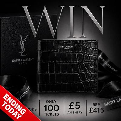 YSL MEN’S EMBOSSED LEATHER WALLET