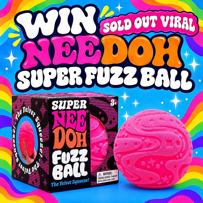 NEEDOH VIRAL SOLD OUT PINK SUPER FUZZ BALL 