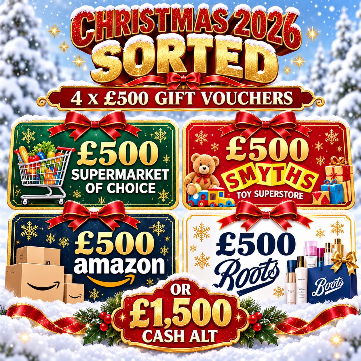 CHRISTMAS 26 SORTED + £2k INSTANT WINS
