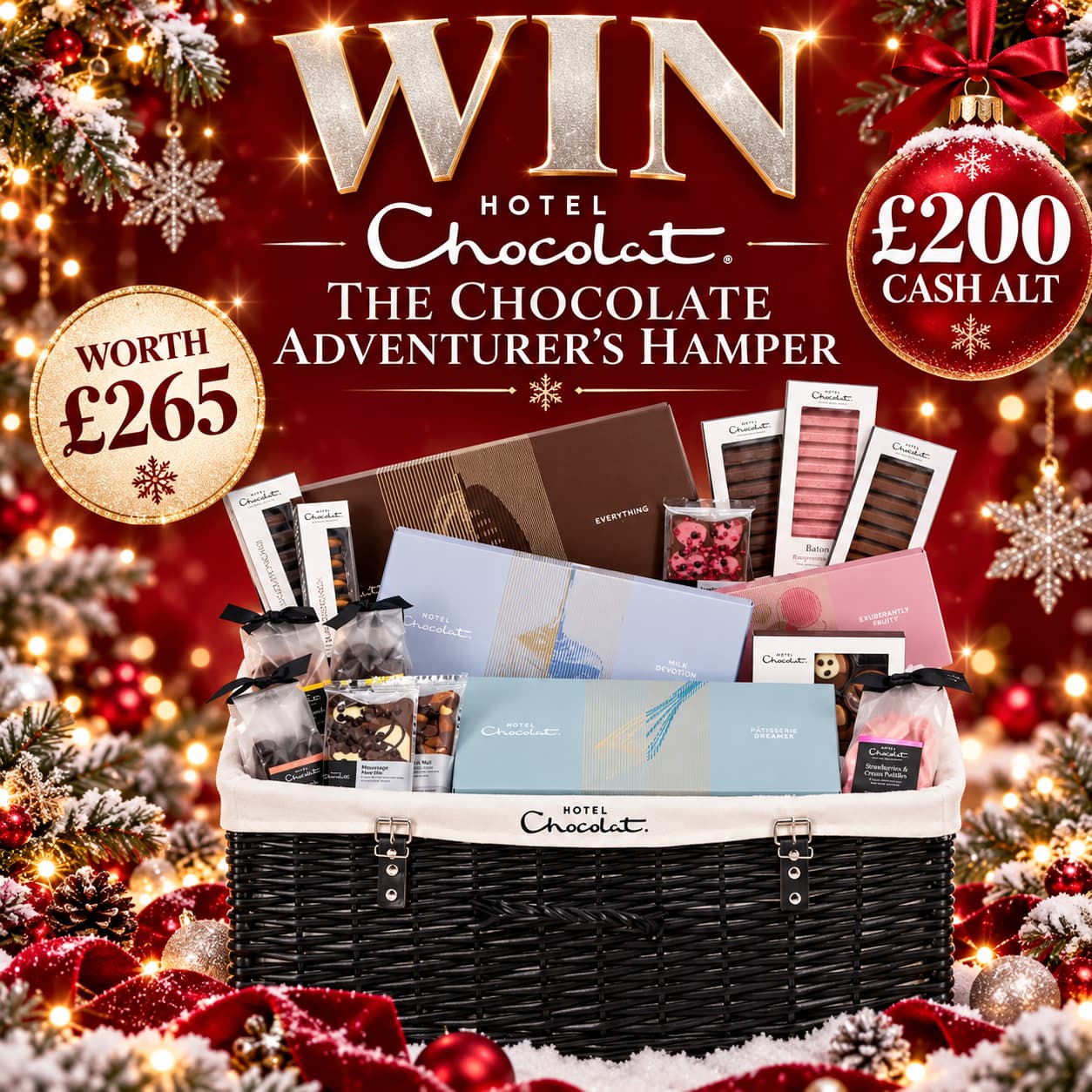HOTEL CHOCOLAT £265 XMAS HAMPER