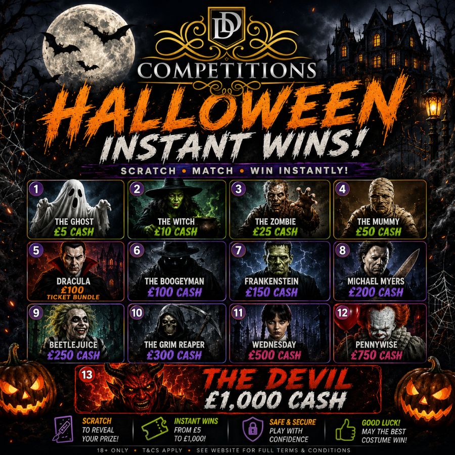 👻🎃 HALLOWEEN INSTANT WINS! 🧛‍♀️🧟