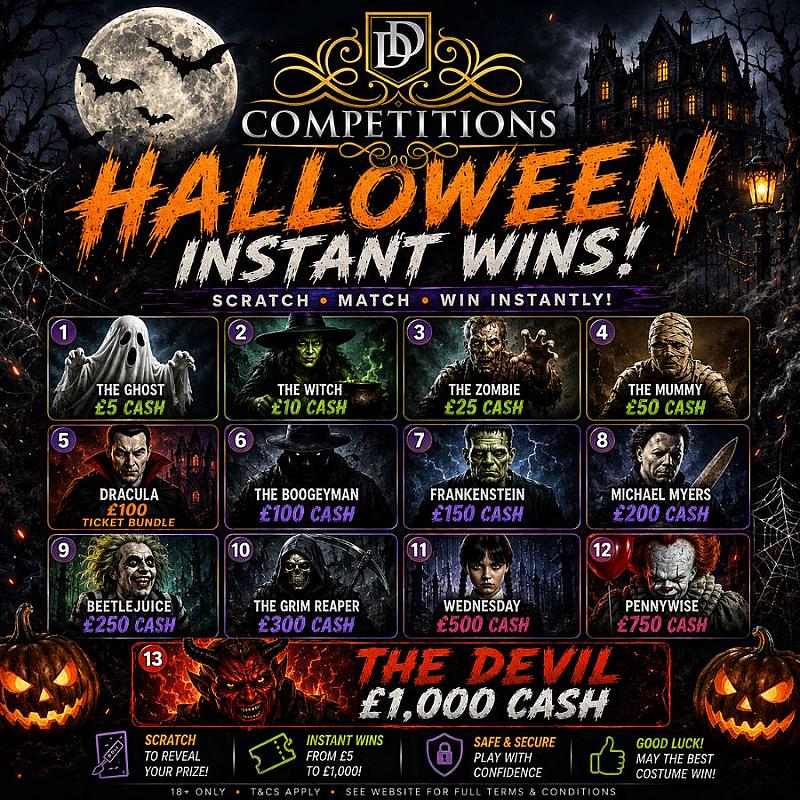 👻🎃 HALLOWEEN INSTANT WINS! 🧛‍♀️🧟