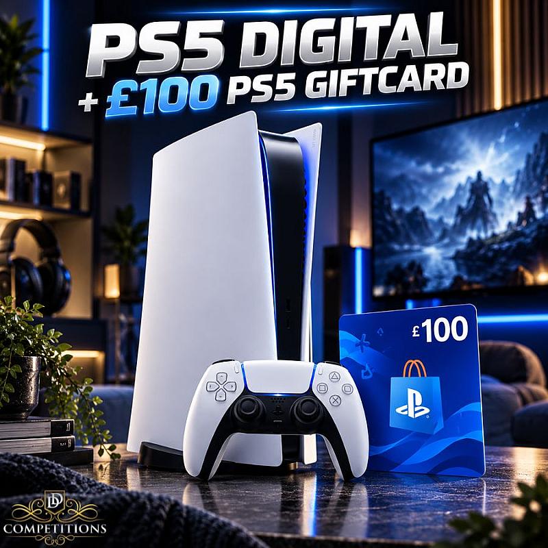 Ps5 Digital Console & £100 PS store gift card 