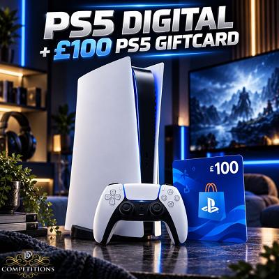 Ps5 Digital Console & £100 PS store gift card 