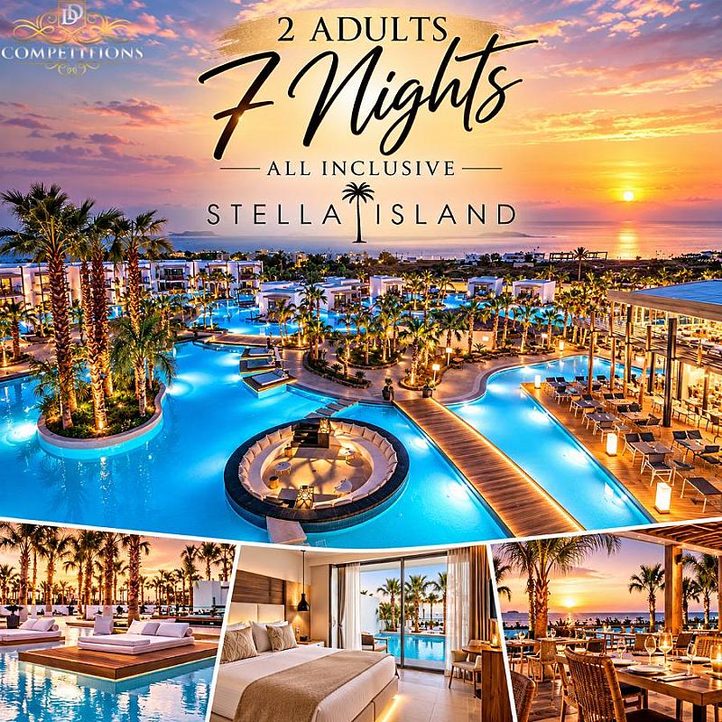 🏝️Stella Island Luxury Resort for 2, 7 nights - All inclusive🏝️ + Instant wins