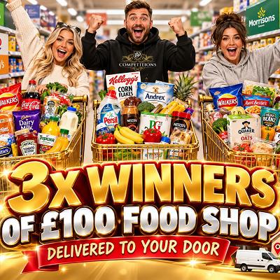🛒🤸3x £100 Food Shop Winners🤸🛒 
