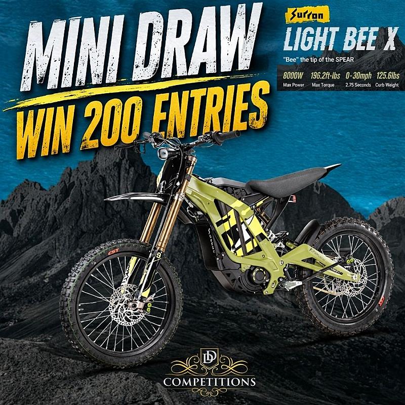 ⭐MINI DRAW - Win 200 Entries into Surron Light Bee X ⭐ #2