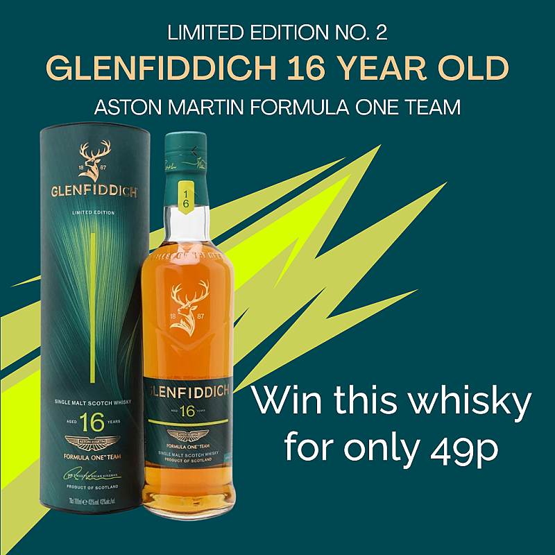 Win Glenfiddich 16 YO Aston Martin No 2 + Instant wins
