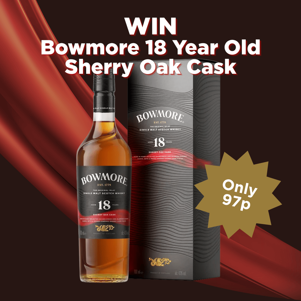 Win the Bowmore 18 Year Old Sherry Oak Cask +  Instant prize