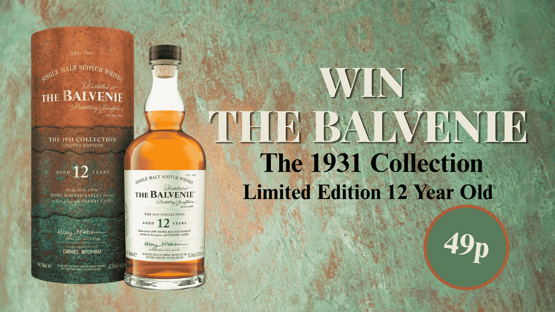 Win The Balvenie 12 Year Old - 1931 collection