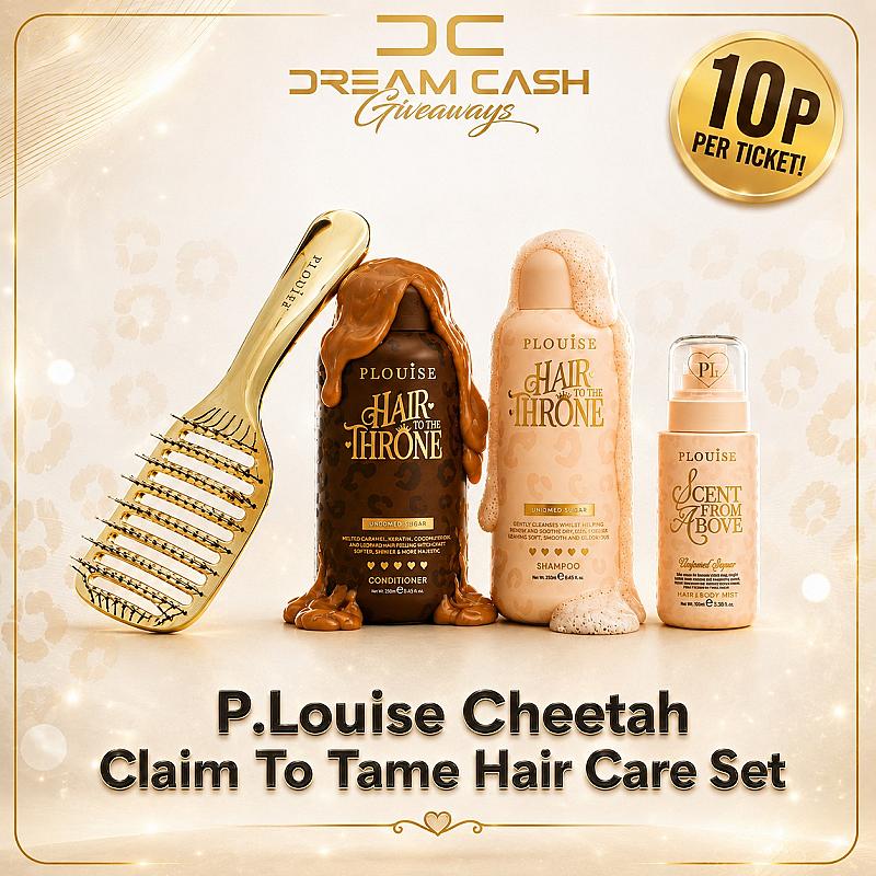 Win this P.Louise Cheetah Claim To Tame Hair Care Set!