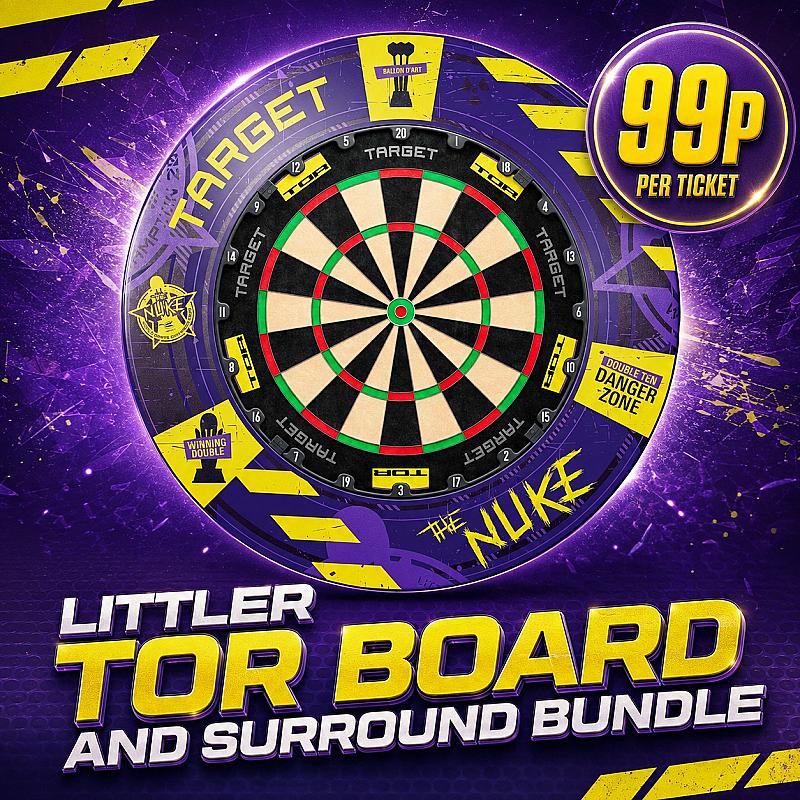 Win this Luke Littler Tor Board and Surround Bundle