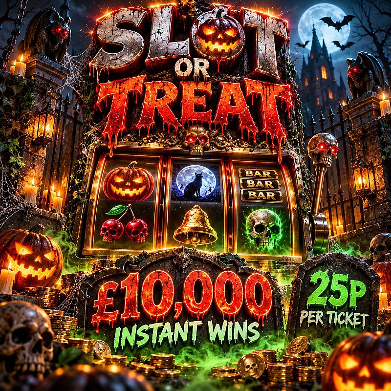 Slot or Treat! Spin to Win a Share £10,000 In Instant Wins!
