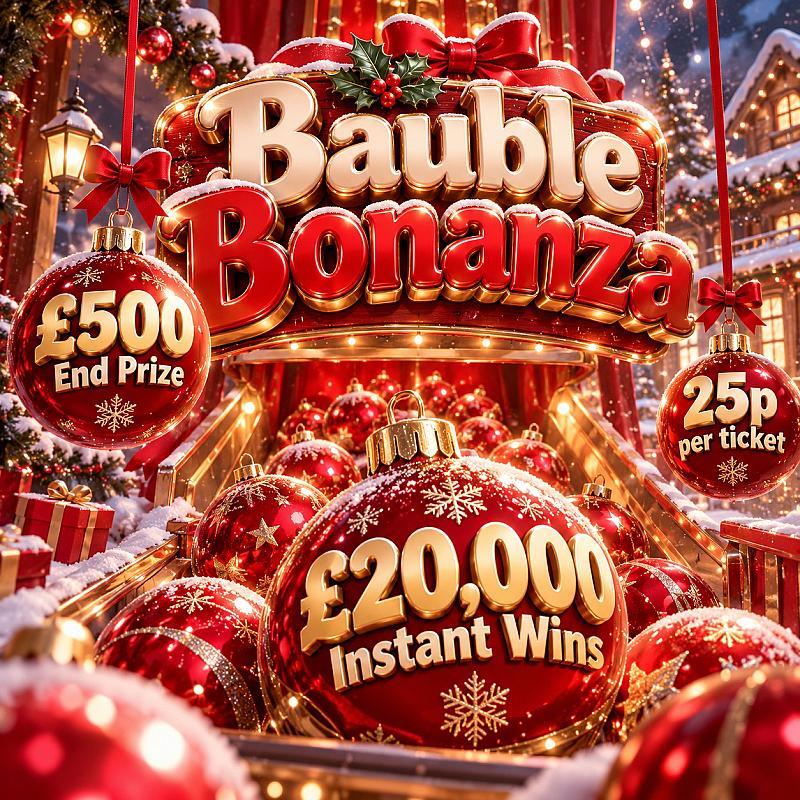 Bauble Bonanza - £500 End prize with £20,000 Instant wins!