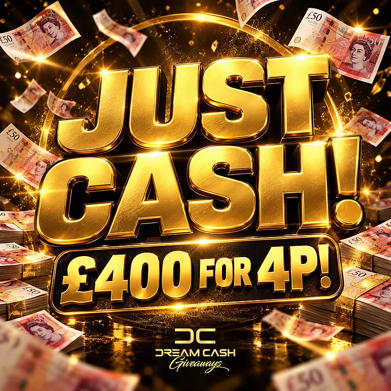 Win £400 Cash for 4p