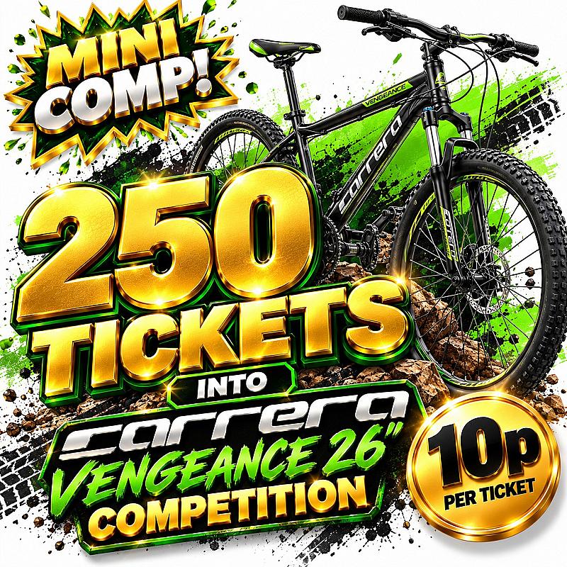 Mini Comp! Win 250 Tickets Into Carrera Competition 