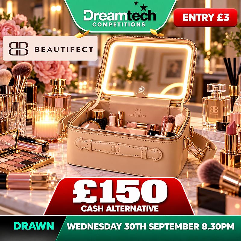LOW ODDS 99 TICKETS: WIN a Beautifect Go LED Make Up Box