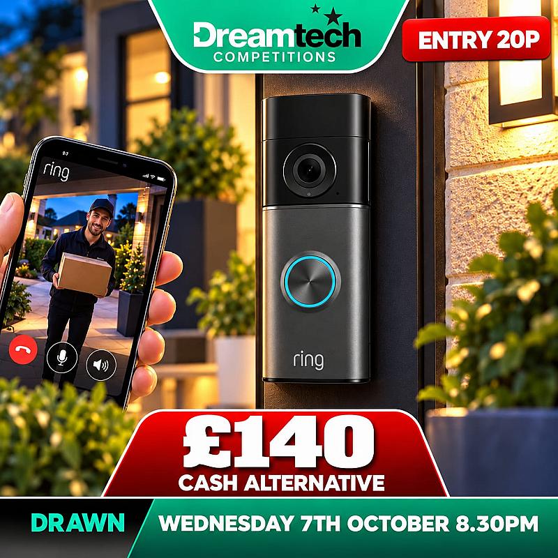 WIN a RING Battery 4k Door Bell