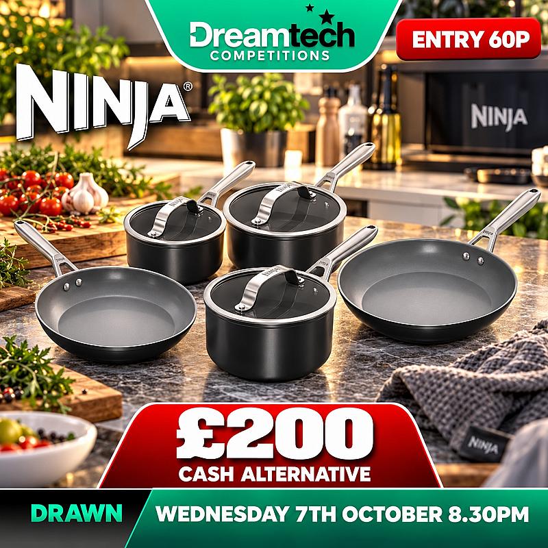 8pc Ninja Ceramic Pro Saucepan Set with Lids
