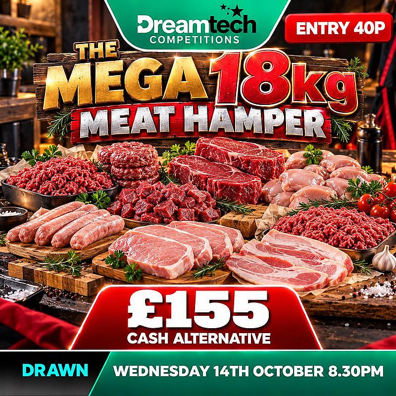WIN This MEGA 18kg Meat Hamper
