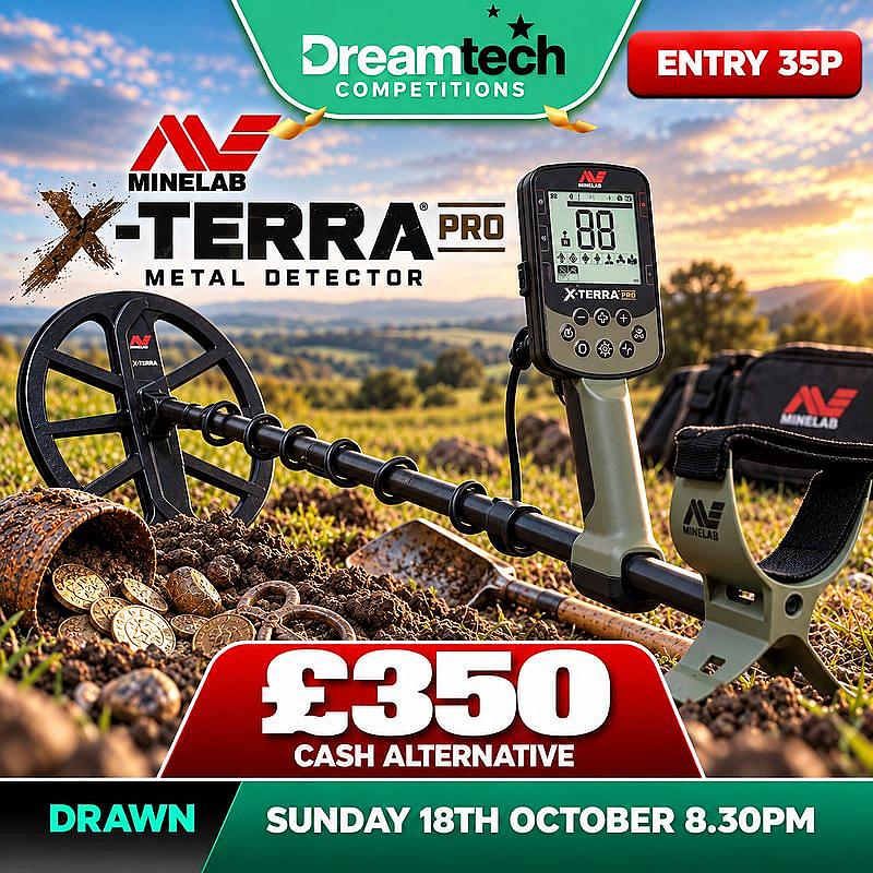 WIN a Minelab X-TERRA Pro Metal Detector