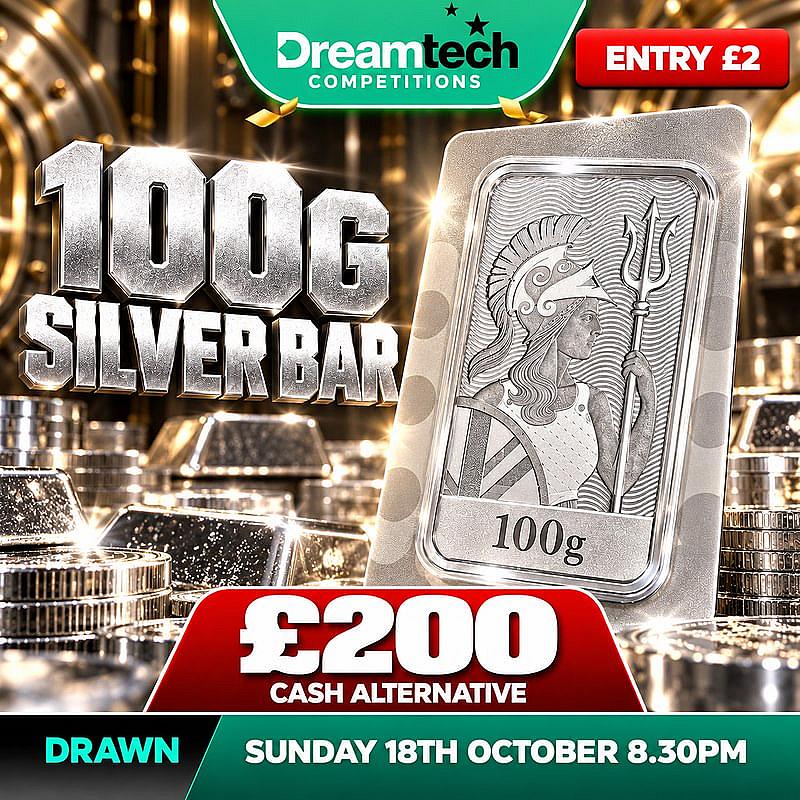 WIN a 100g Britannia Silver Bar