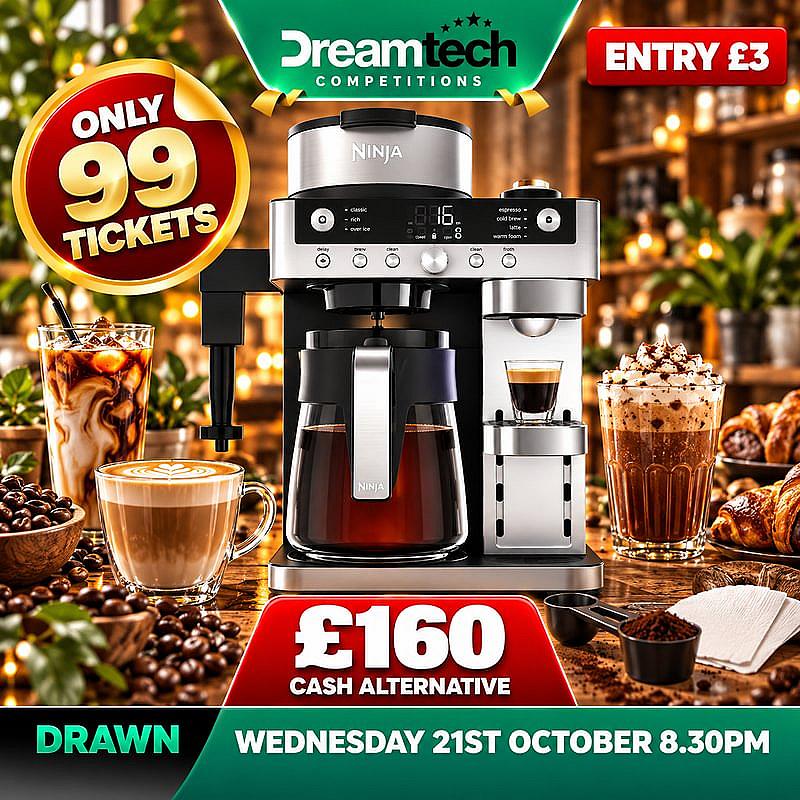 99 TCIKETS: WIN This Ninja DualBrew Coffee Machine