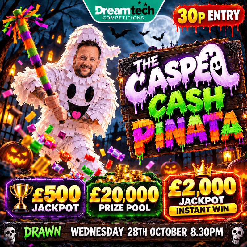 Casper Pinata | £20,000 in Prizes + £500 End Prize