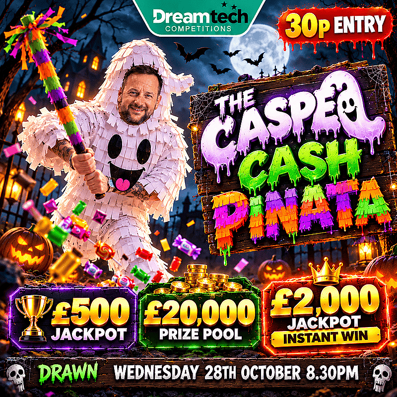 Casper Pinata | £20,000 in Prizes + £500 End Prize