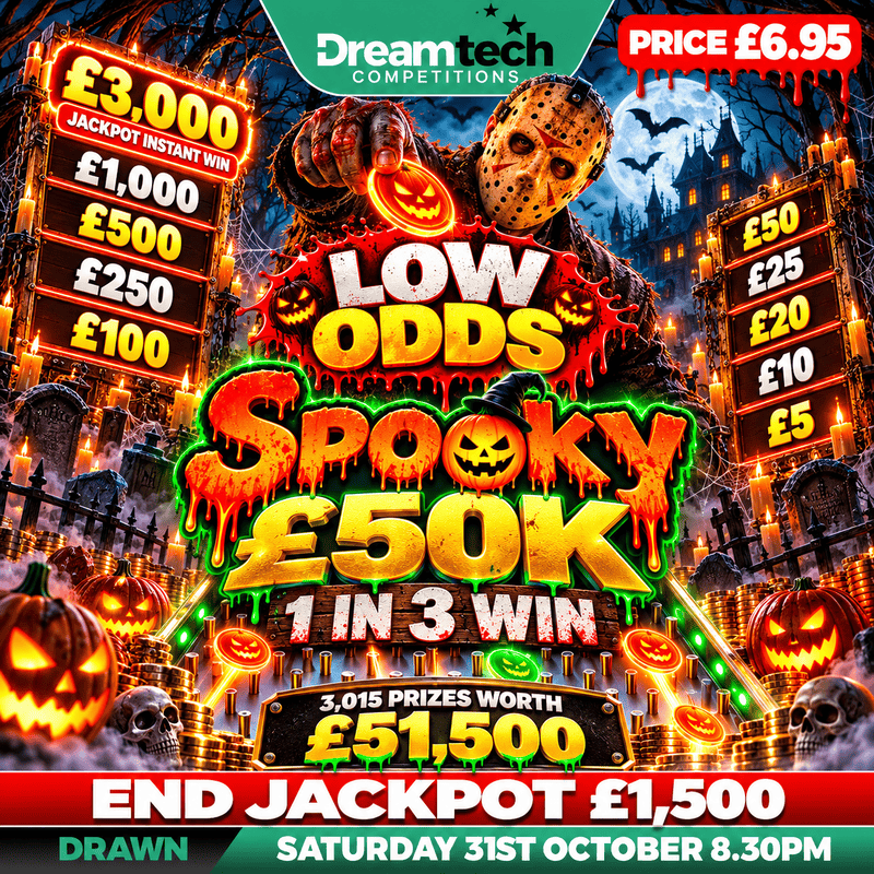 LOW ODDS SPOOKY £50k Plinko 1 in 3 | £51,500 in Prizes with a £1,500 Jackpot