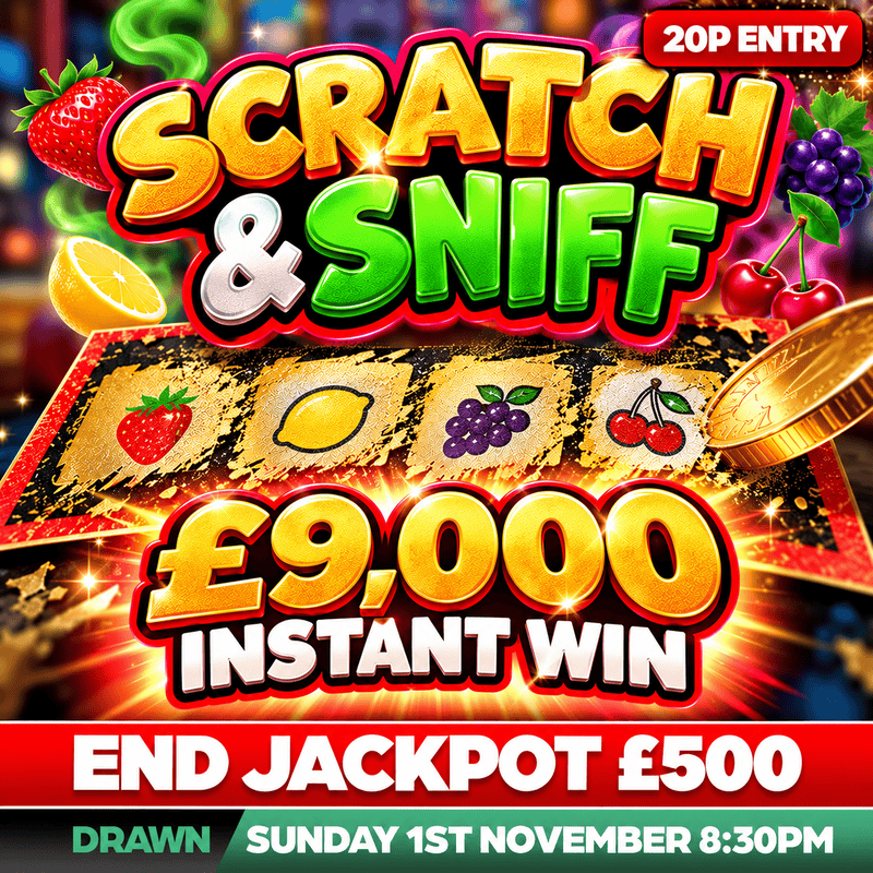 Scratch N Sniff Instant Win + £500 End Prize