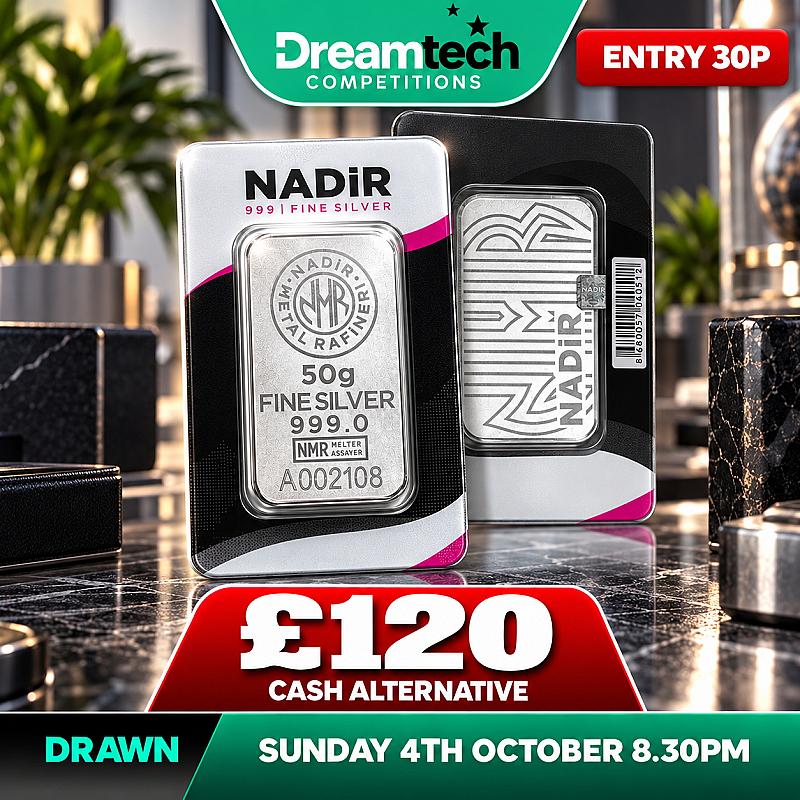 WIN a 50g Nadir Silver Bar