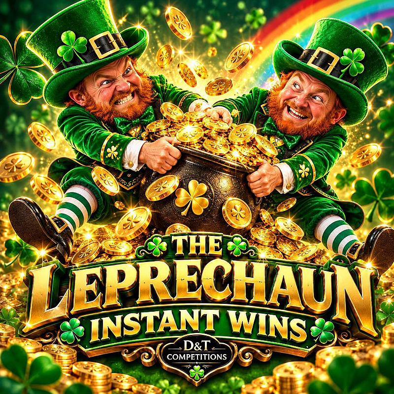 🍀 LEPRECHAUN'S LUCKY GOLD – £5,000 CASH INSTANT WINS TO BE WON + £200 END PRIZE! 💰🌈
