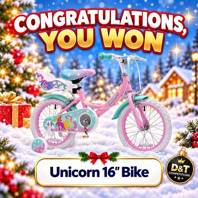Unicorn Bike With Doll Carrier