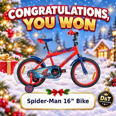 Spiderman 16-Inch Bike