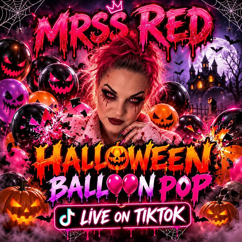 🎈MRSS RED’S HALLOWEEN BALLOON POP LIVE ON TIKTOK🎈 