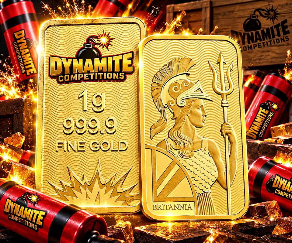ROYAL MINT GOLD BAR or £145 CASH