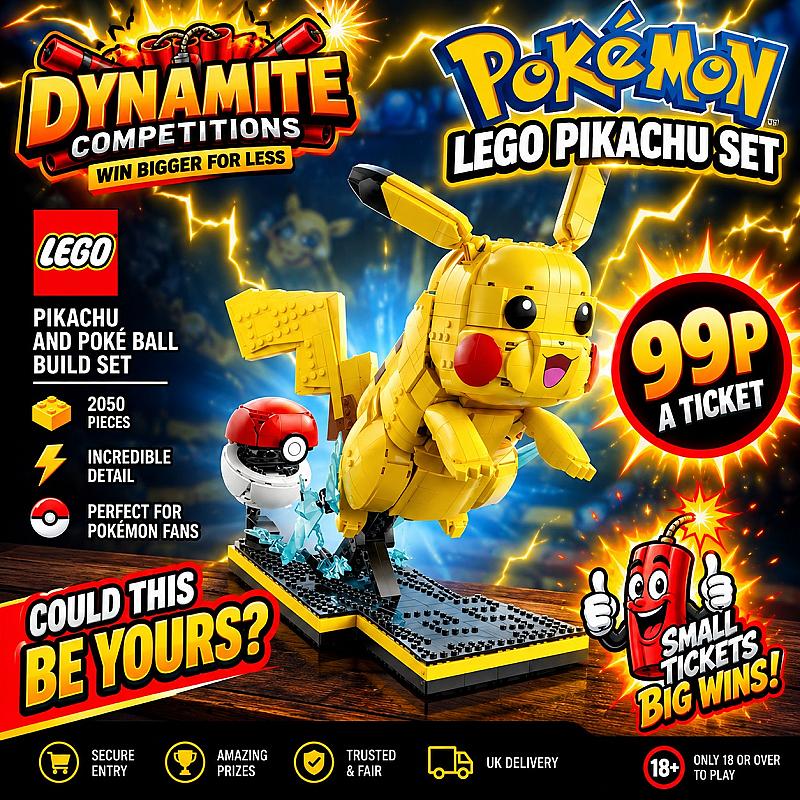 LEGO POKEMON PIKACHU AND POKE BALL OR £140 CASH