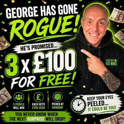 3 x £100 FOR FREE 
