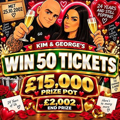 50 TICKETS - ANNIVERSARY CASH BASH 