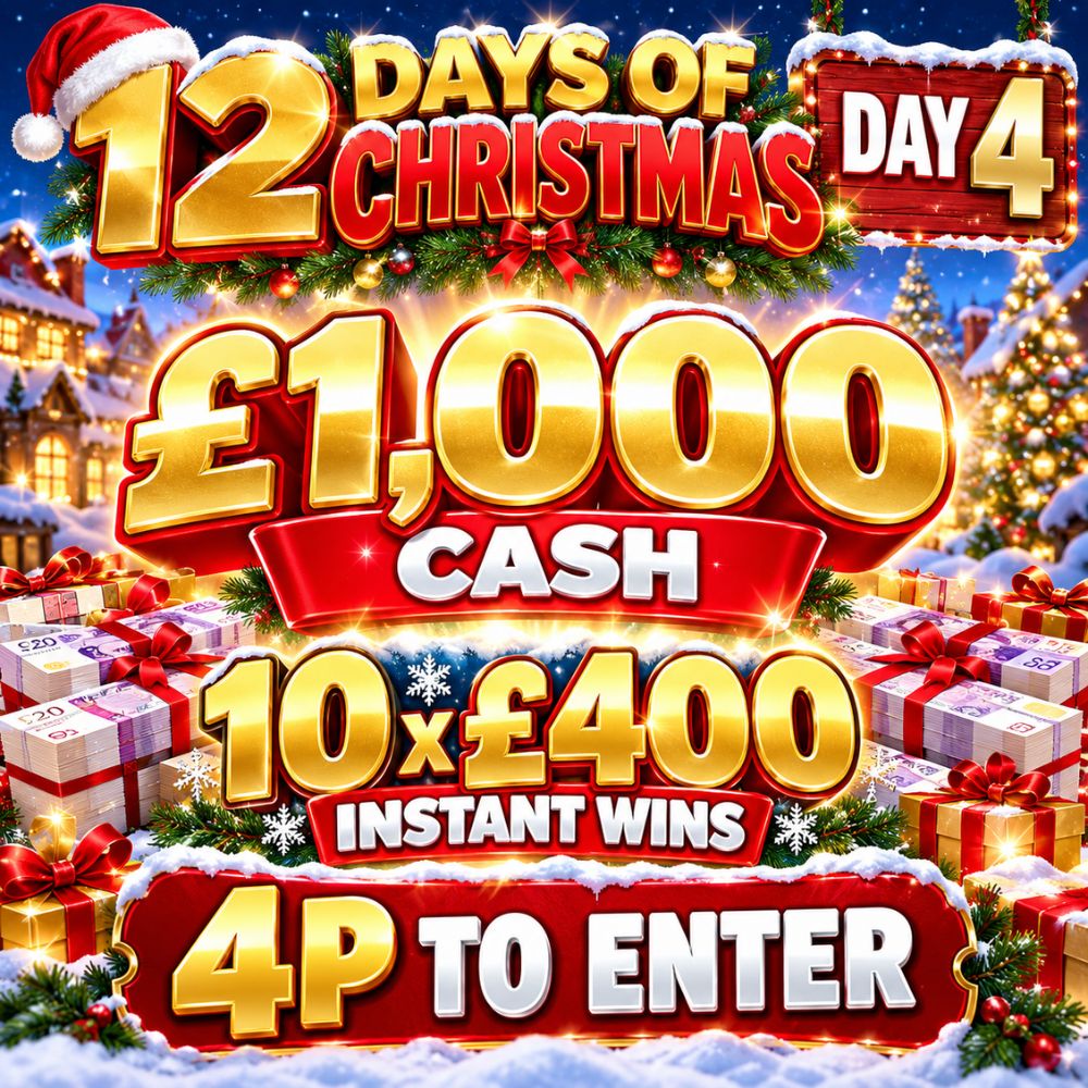 🎅🎄 12 DAYS OF CHRISTMAS - £1,000 CASH🎄!🎅