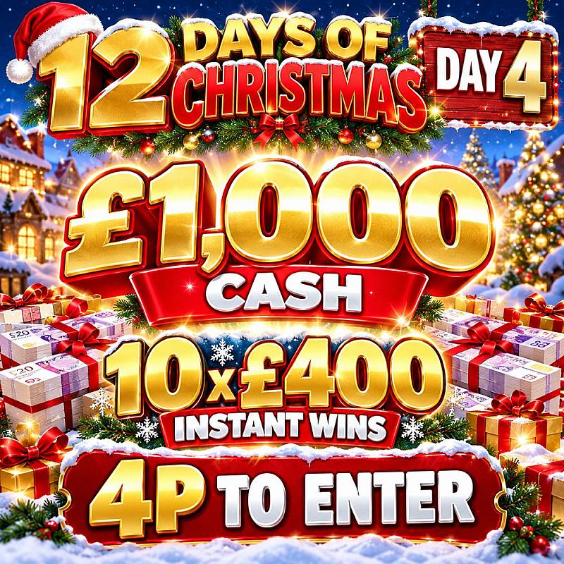 🎅🎄 12 DAYS OF CHRISTMAS - £1,000 CASH🎄!🎅